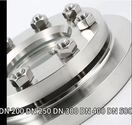 Flange-type pressure vessel sight glasses in various specifications, suitable for high-temperature and highly corrosive environments