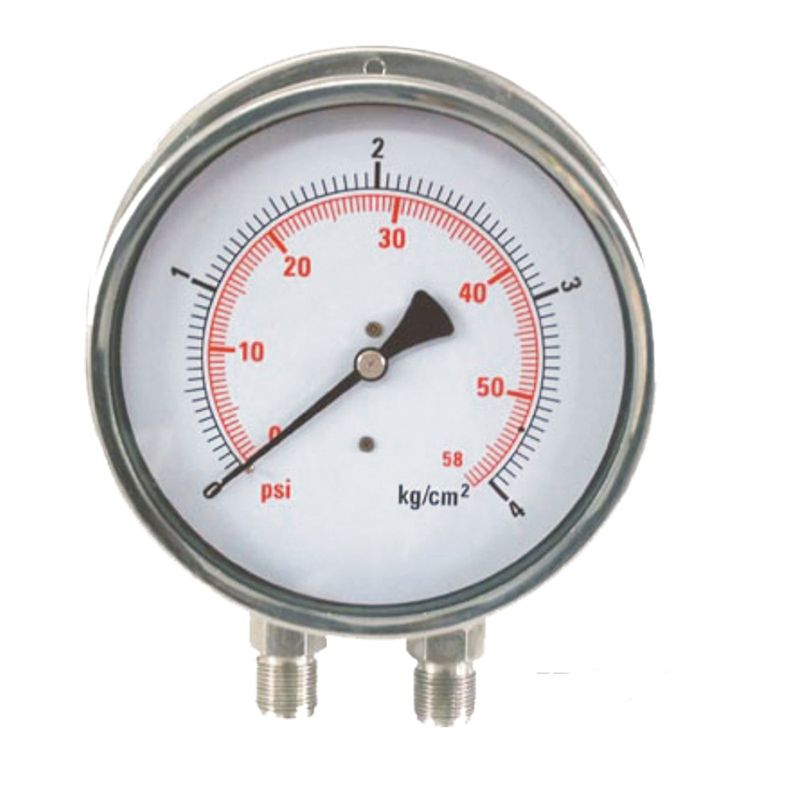 Stainless steel differential pressure gauge
