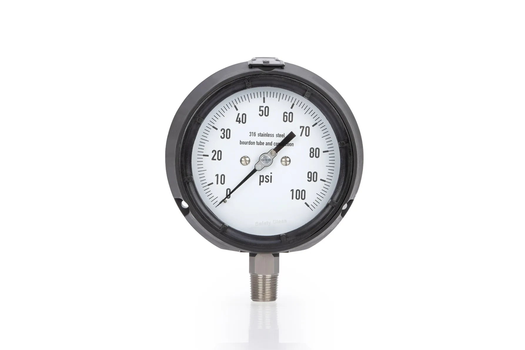 Phenolic resin pressure gauge