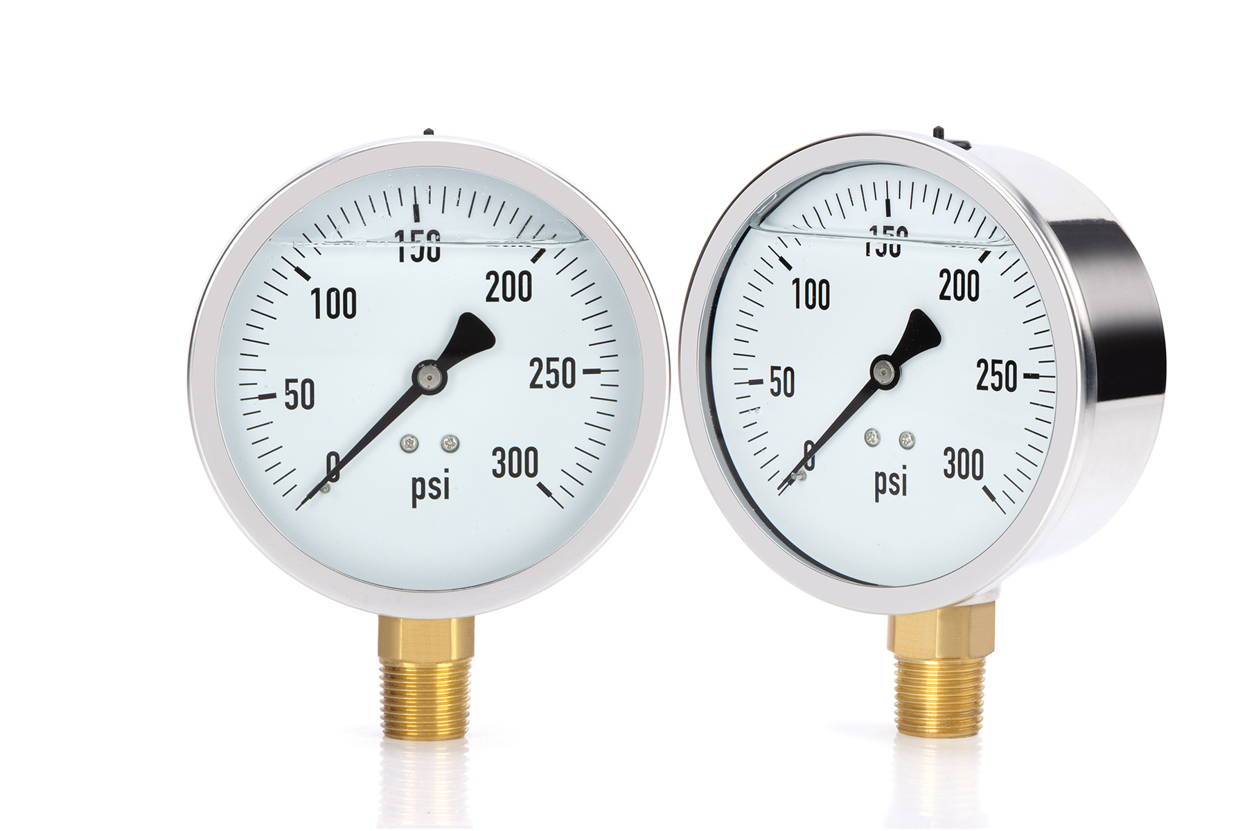 Shock-proof pressure gauge